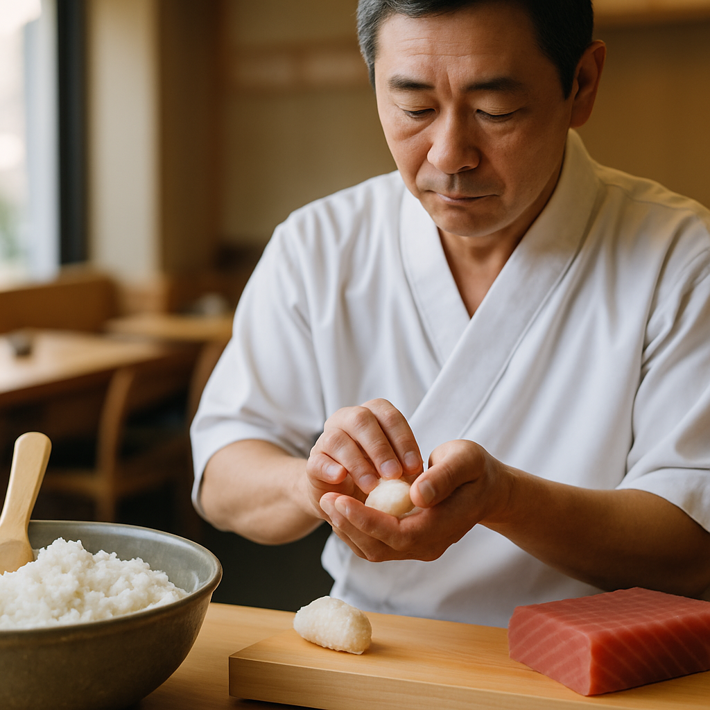 Sushi Zubereitung Techniken bei Shoko Otani München